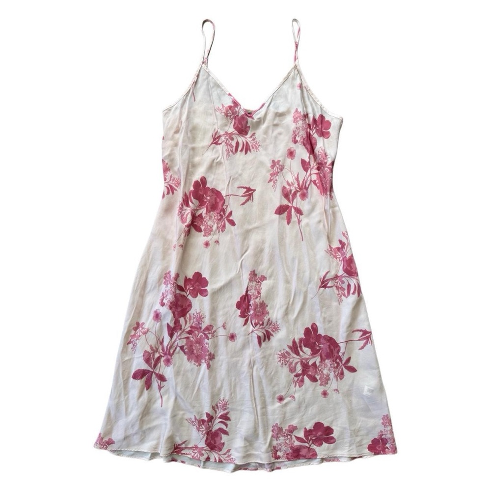 Quince Pink Floral Slip Dress